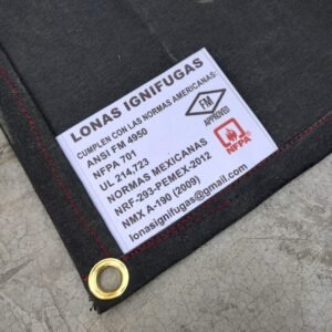 lona ignifuga de algodon - norma PEMEX-NRF-293-2020