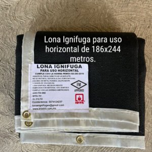 lona ignifuga de 1.86x2.44 metros