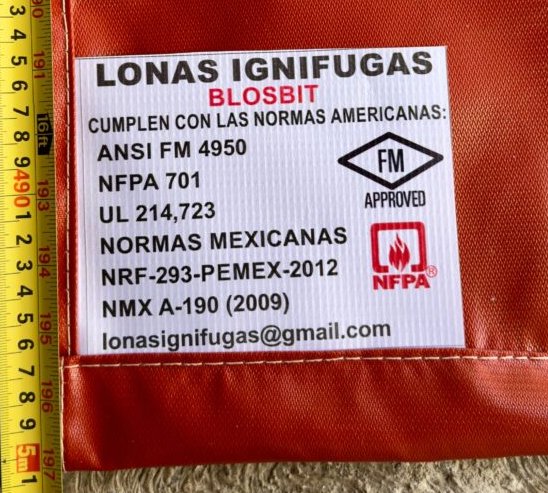 lona ignifuga blosbit 5574124237 entrega inmediata